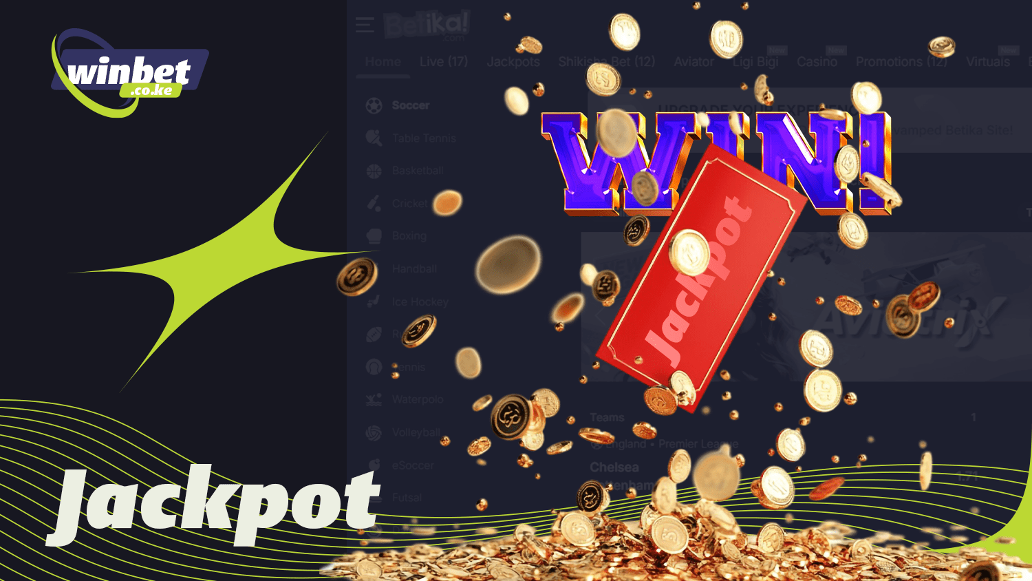 Every Betika player can win the jackpot