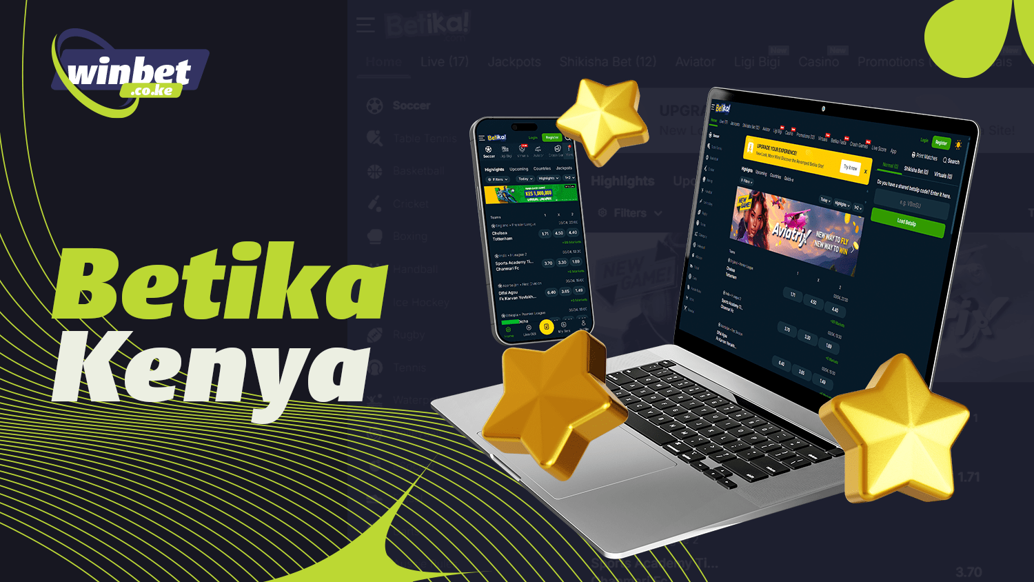 The best site for betting and gambling is Betika