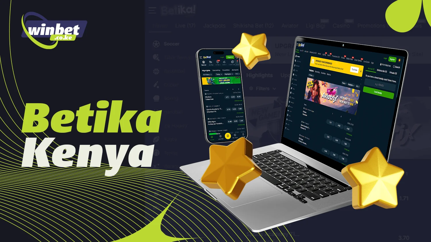 The best site for betting and gambling is Betika