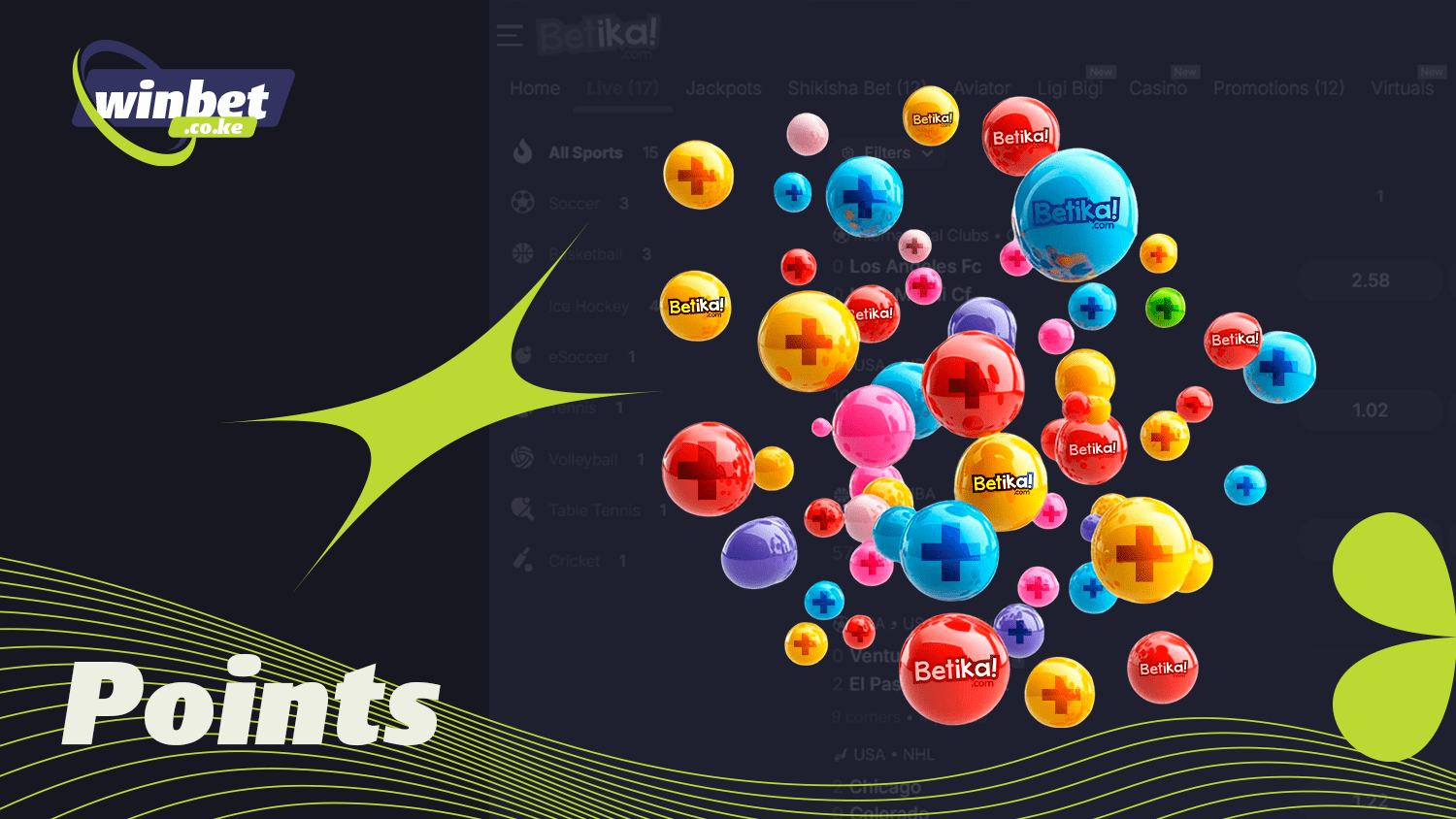 There is a Betika bonus program with rewards