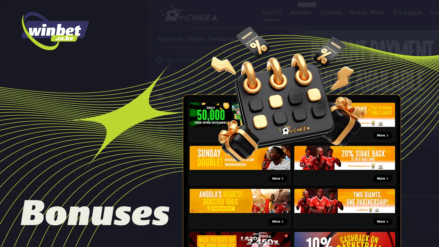 All players at mCHEZA can get bonuses