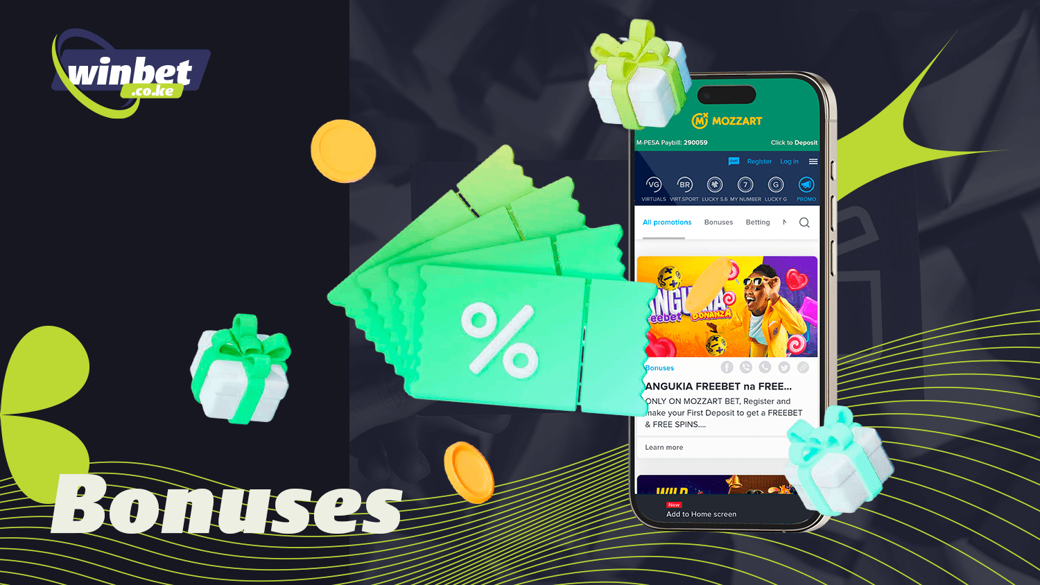 In the Mozzartbet app you will find various bonuses