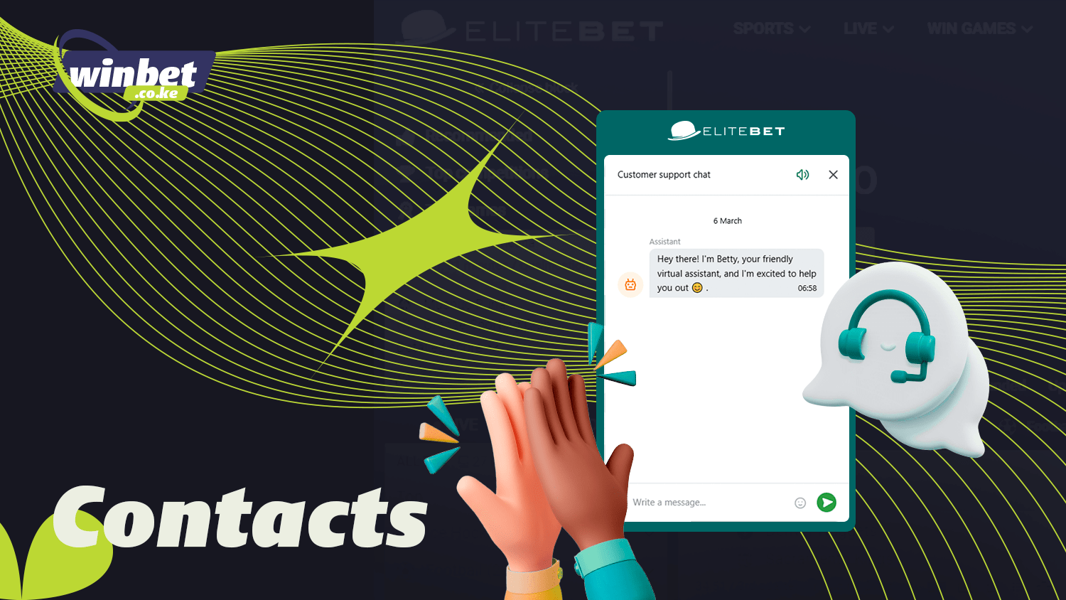 Elitebet support team helps at any time