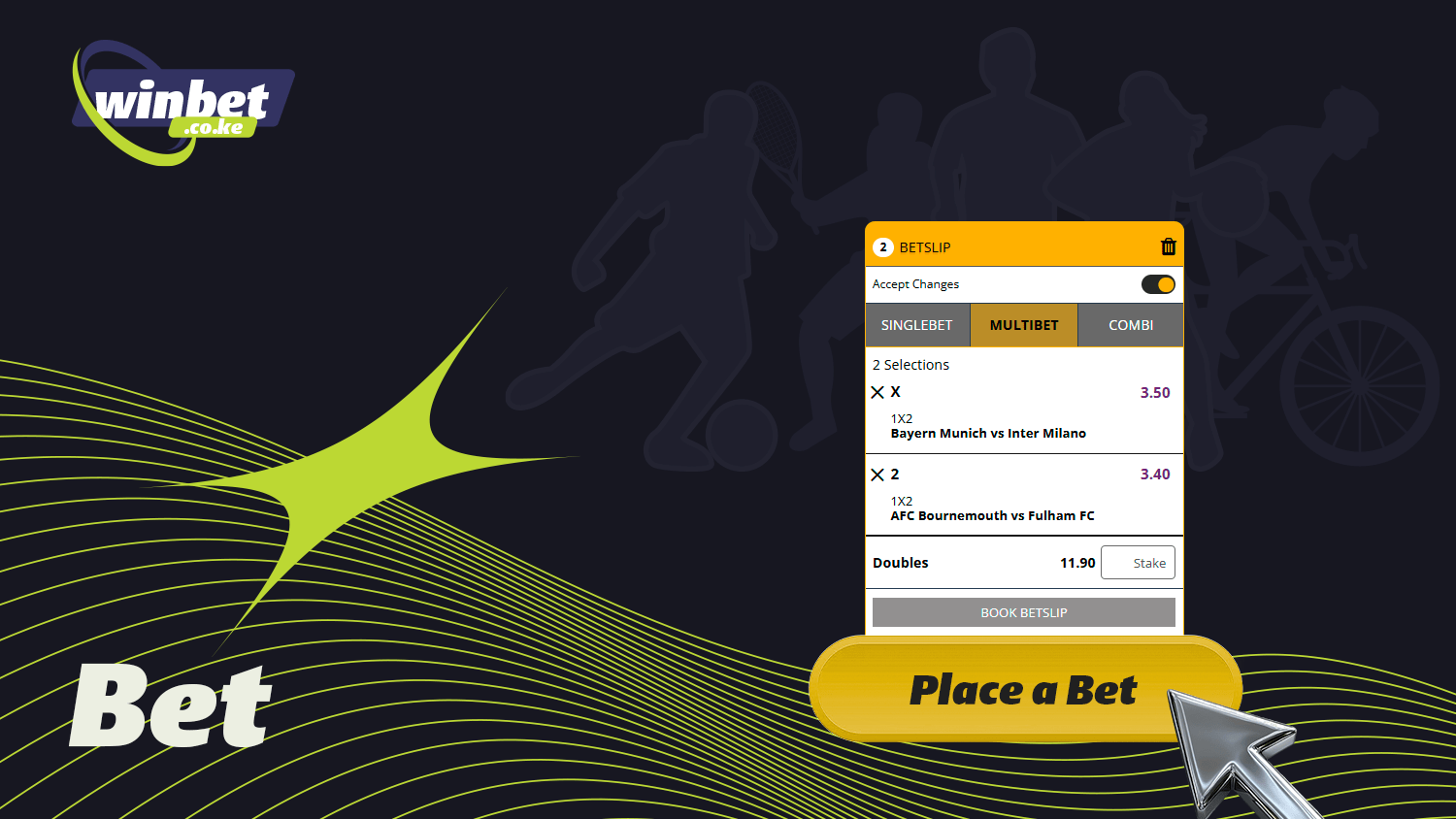 There are several ways to place a sports bet on Kwikbet Kenya
