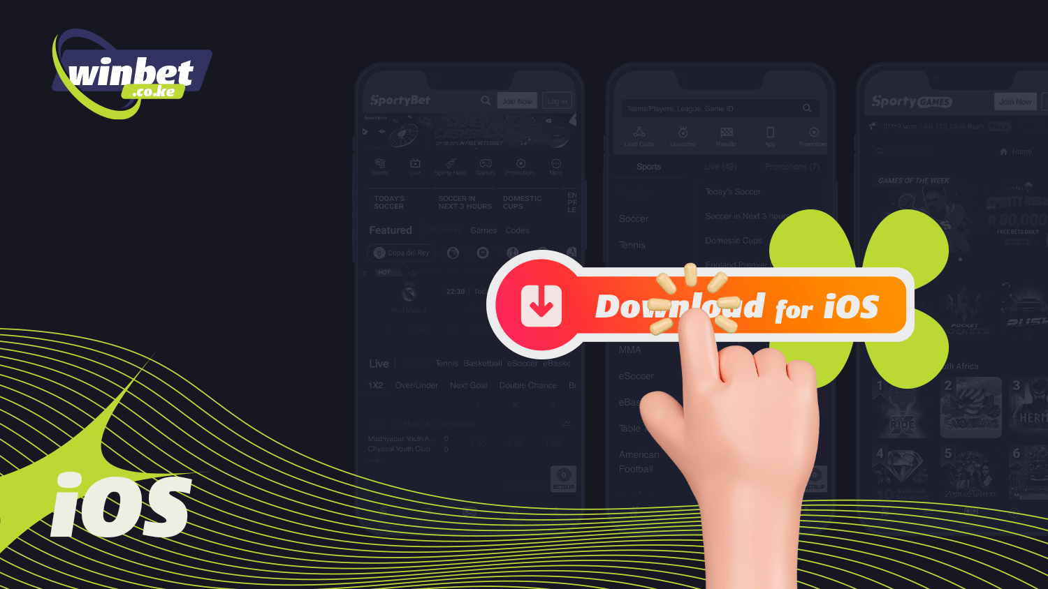 The process of downloading the SportyBet app for iOS is simple