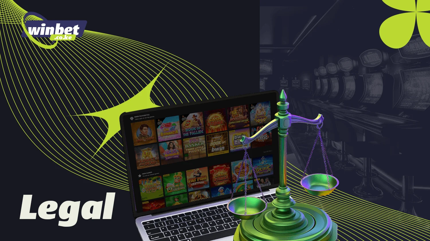 Online casino gambling is legal in Kenya
