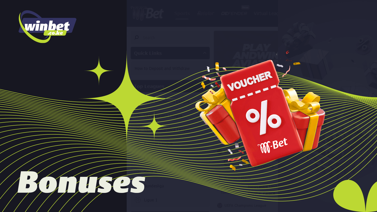 M-Bet Kenya offers its players various bonuses