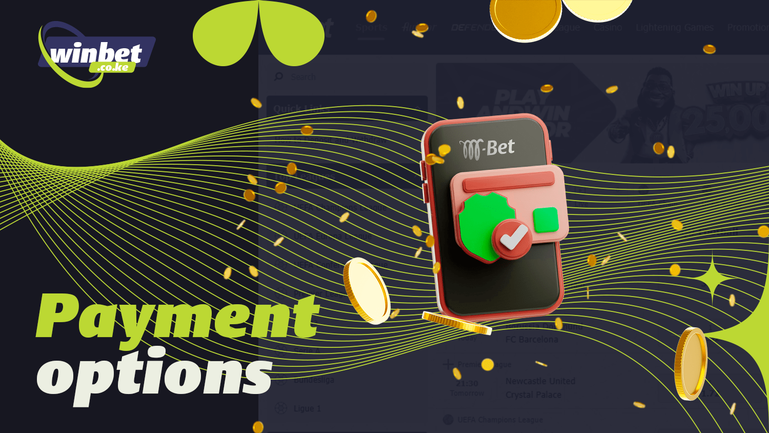 At M-Bet you can deposit and withdraw your funds