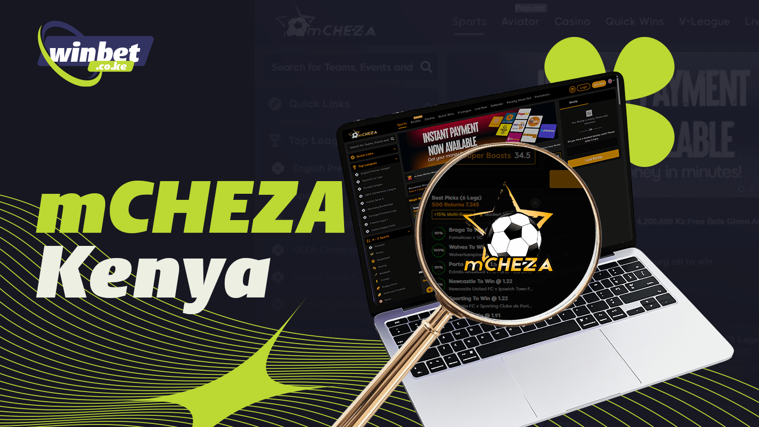 mCHEZA provides a full range of betting services