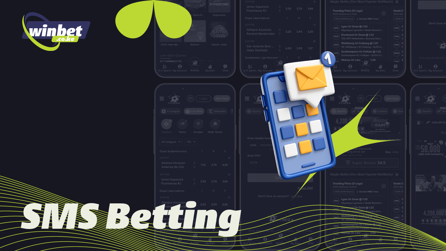 SMS sports betting on mCHEZA takes little time
