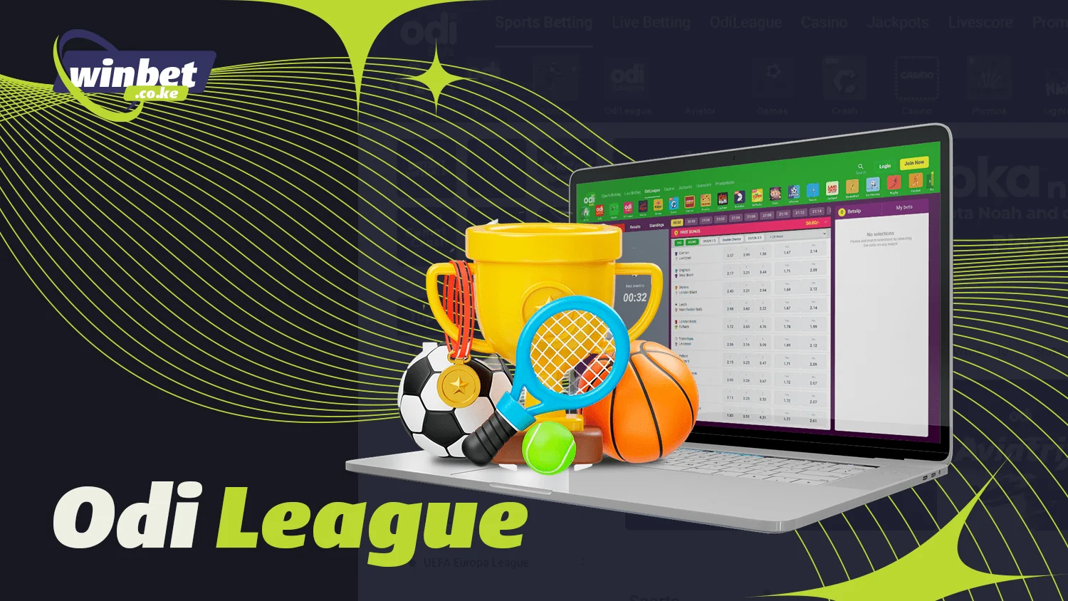 OdiLeague can be used for soccer betting