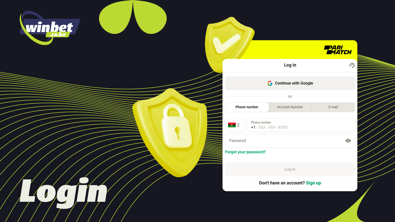 You need to log in to use Parimatch