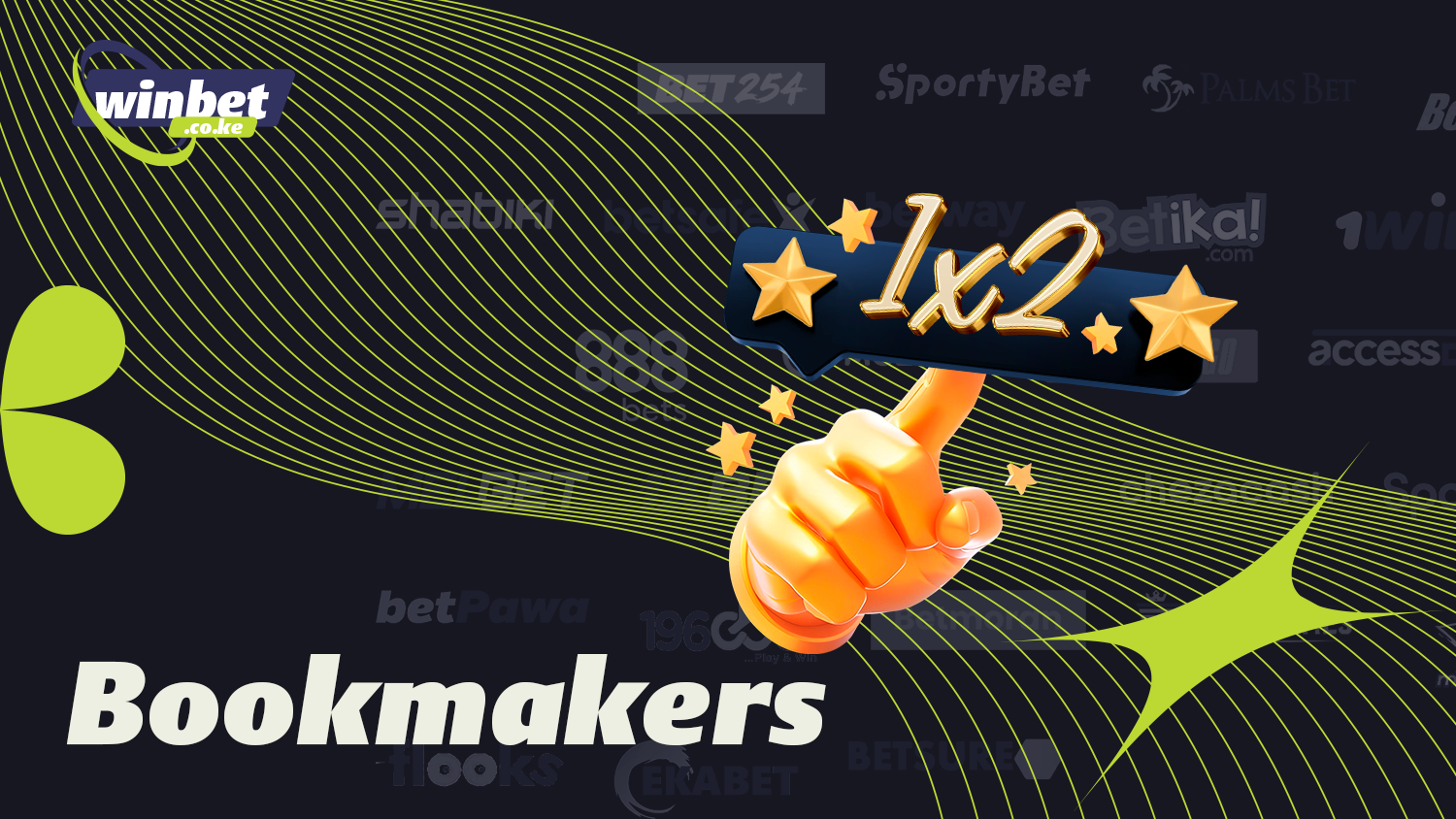There is a list of bookmakers for 1x2 betting