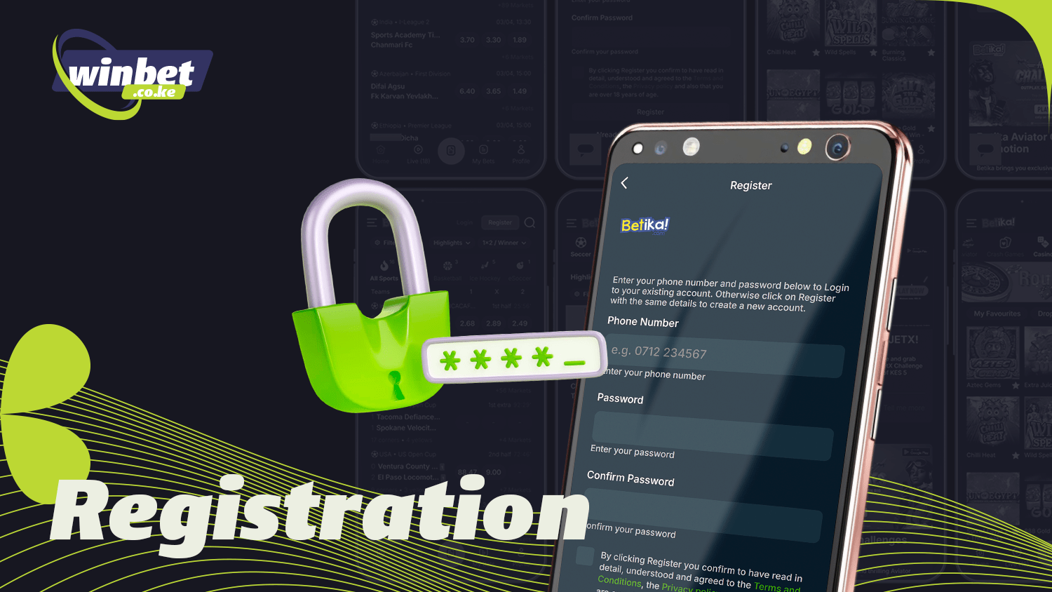 Before betting on the Betika app, you must be registered