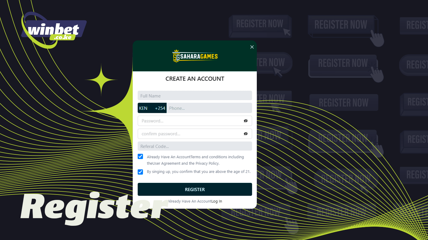 Any player can register in Sahara Games