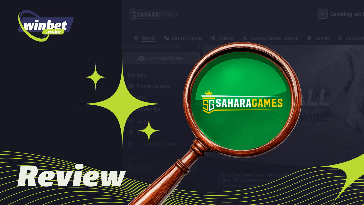 Sahara Games famous bookmaker with sports betting and gambling