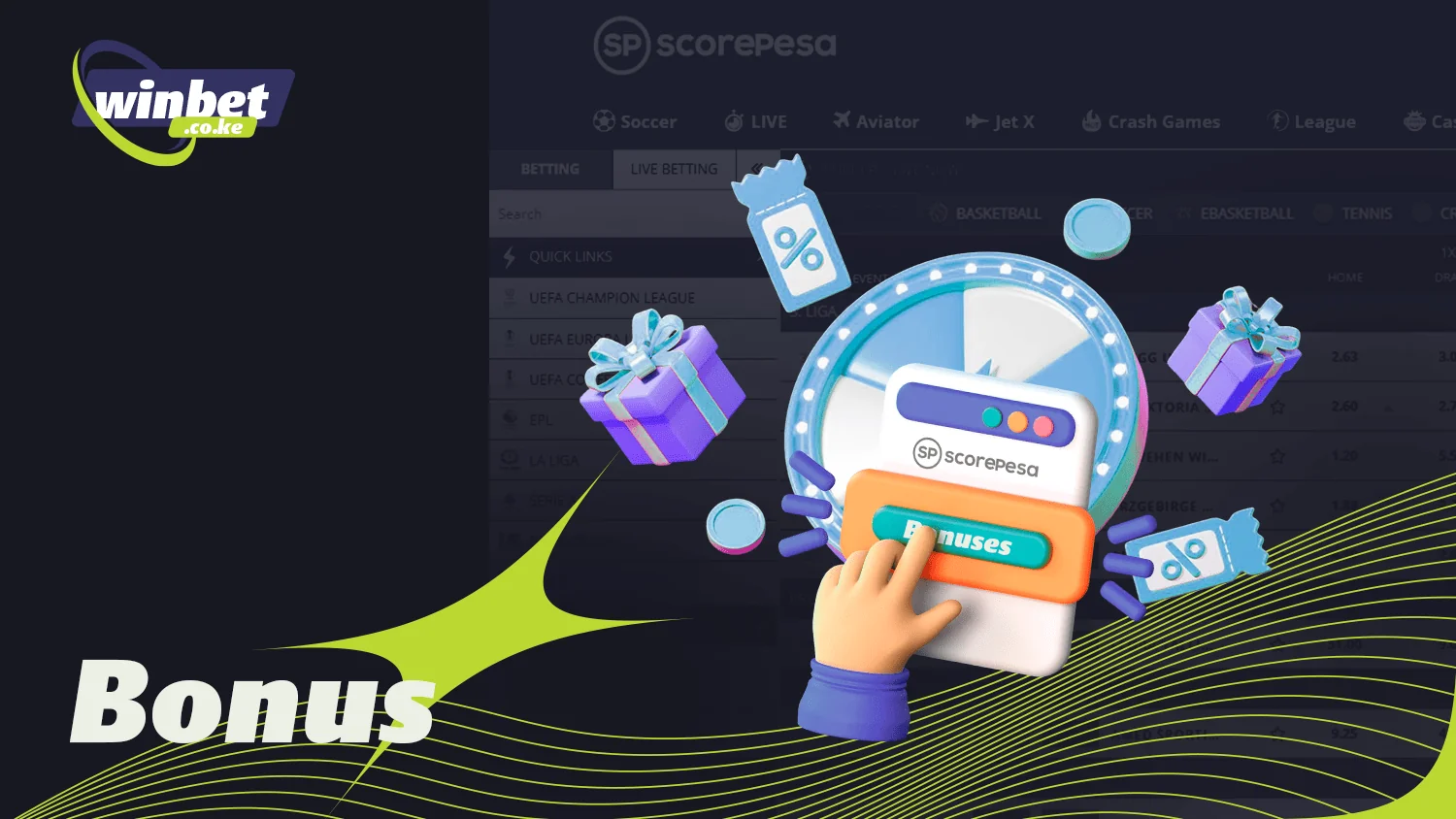 All players at ScorePesa can get bonuses