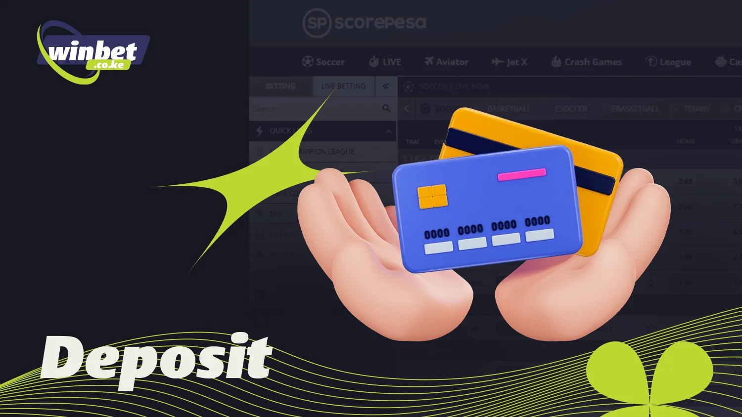 To place bets replenish your ScorePesa account