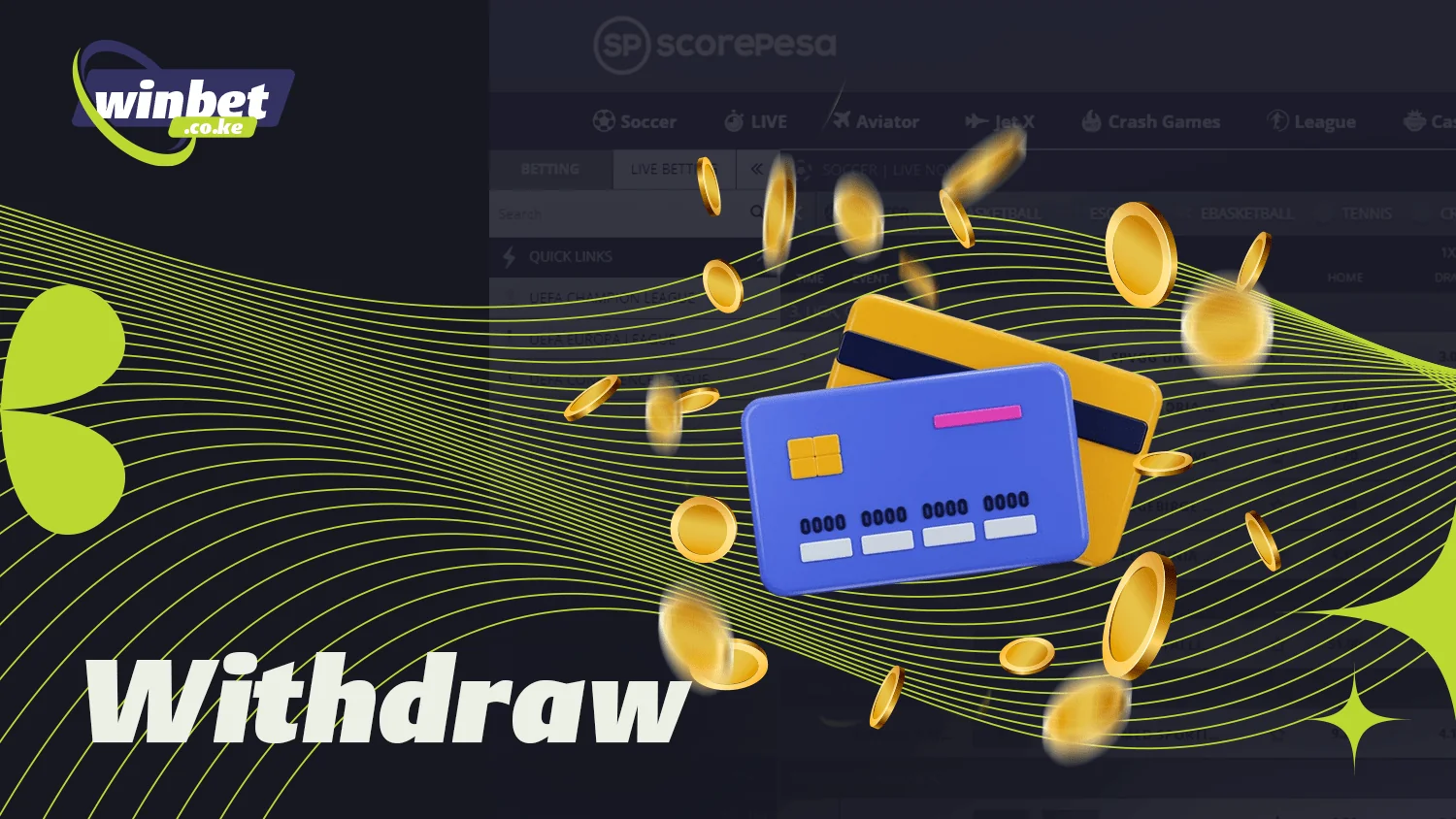 You can withdraw your winnings after successful bets at ScorePesa