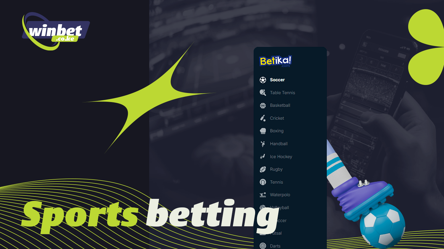 After registration you can make sports bets in Betika