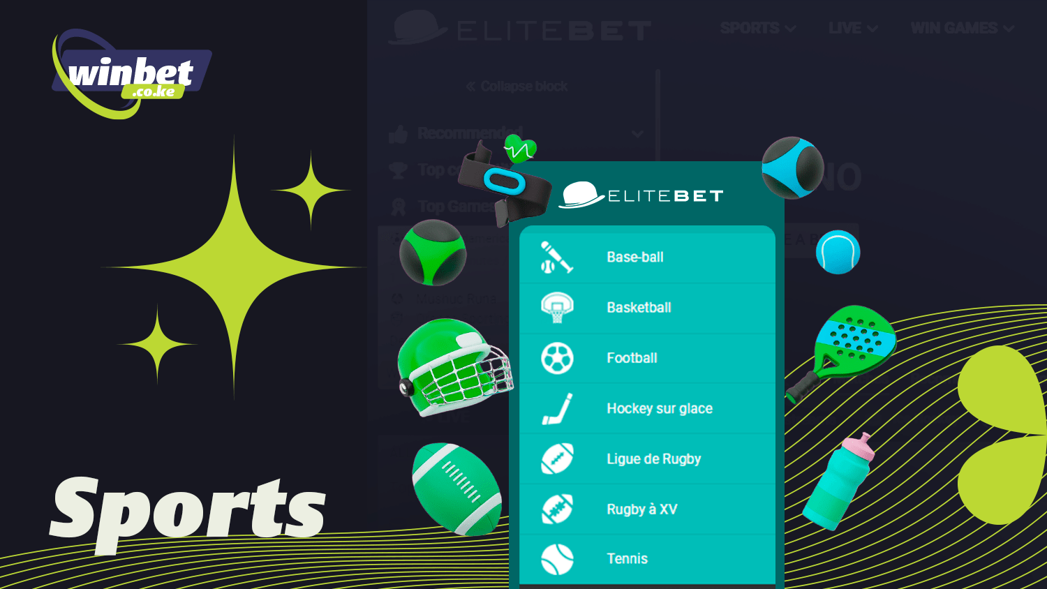After registration you can make sports bets in Elitebet