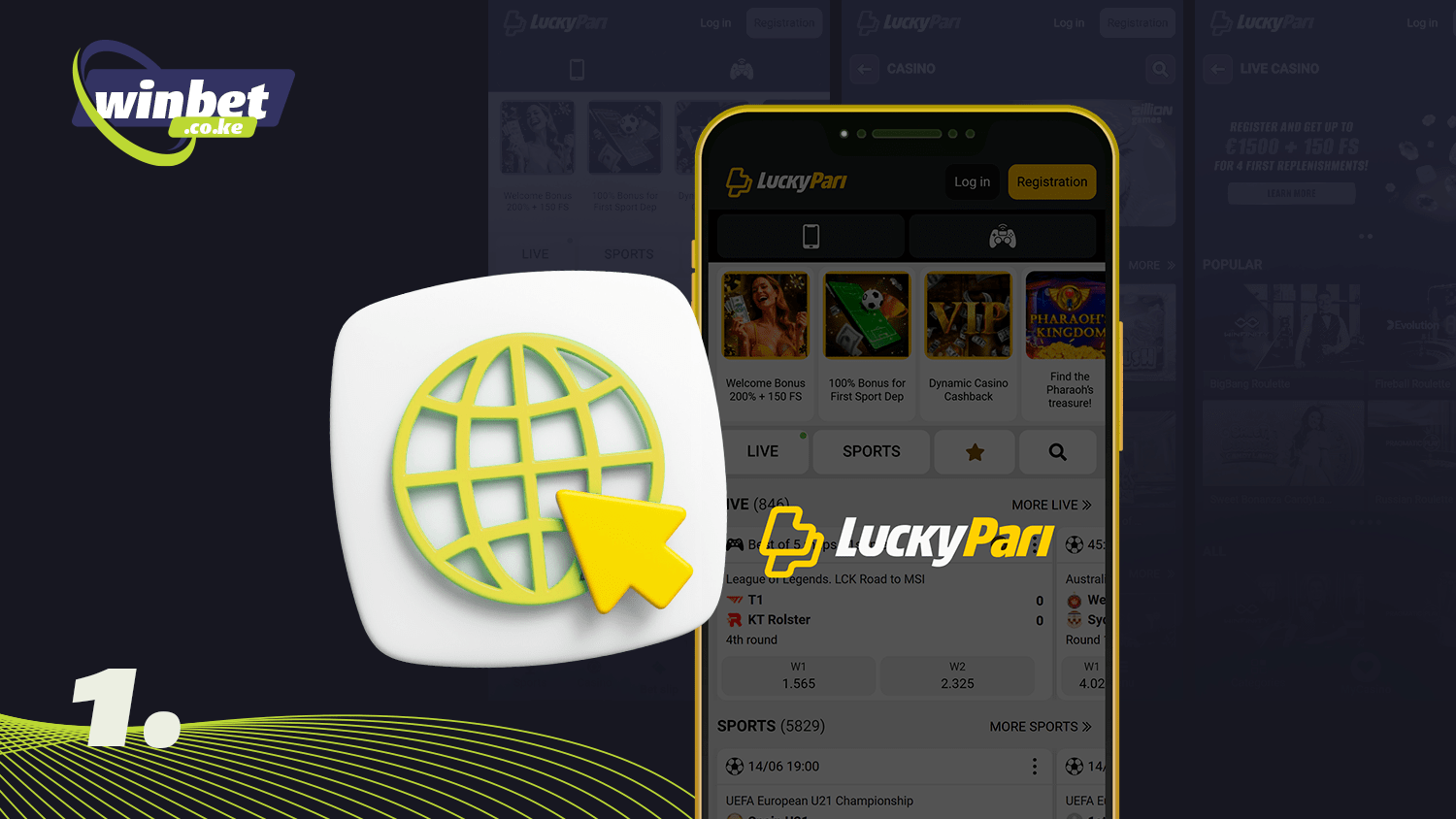 To download LuckyPari app on android visit the official website