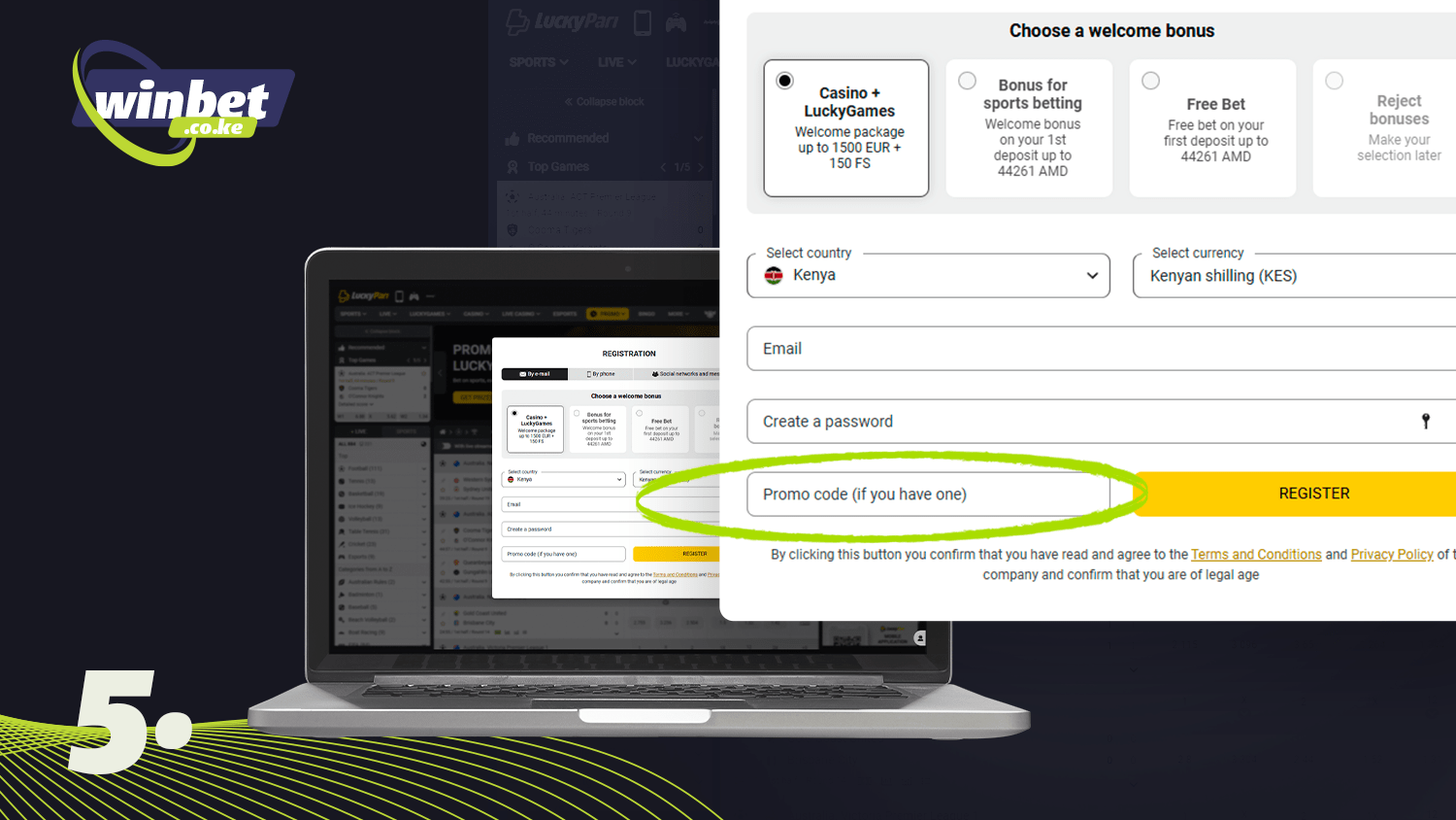 Use a promo code at Luckypari before registering