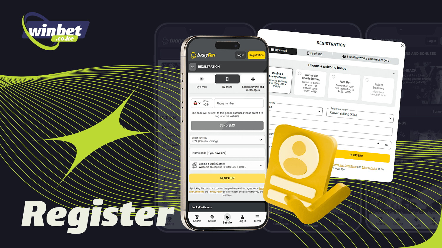 Before betting on the LuckyPari app, you must be registered