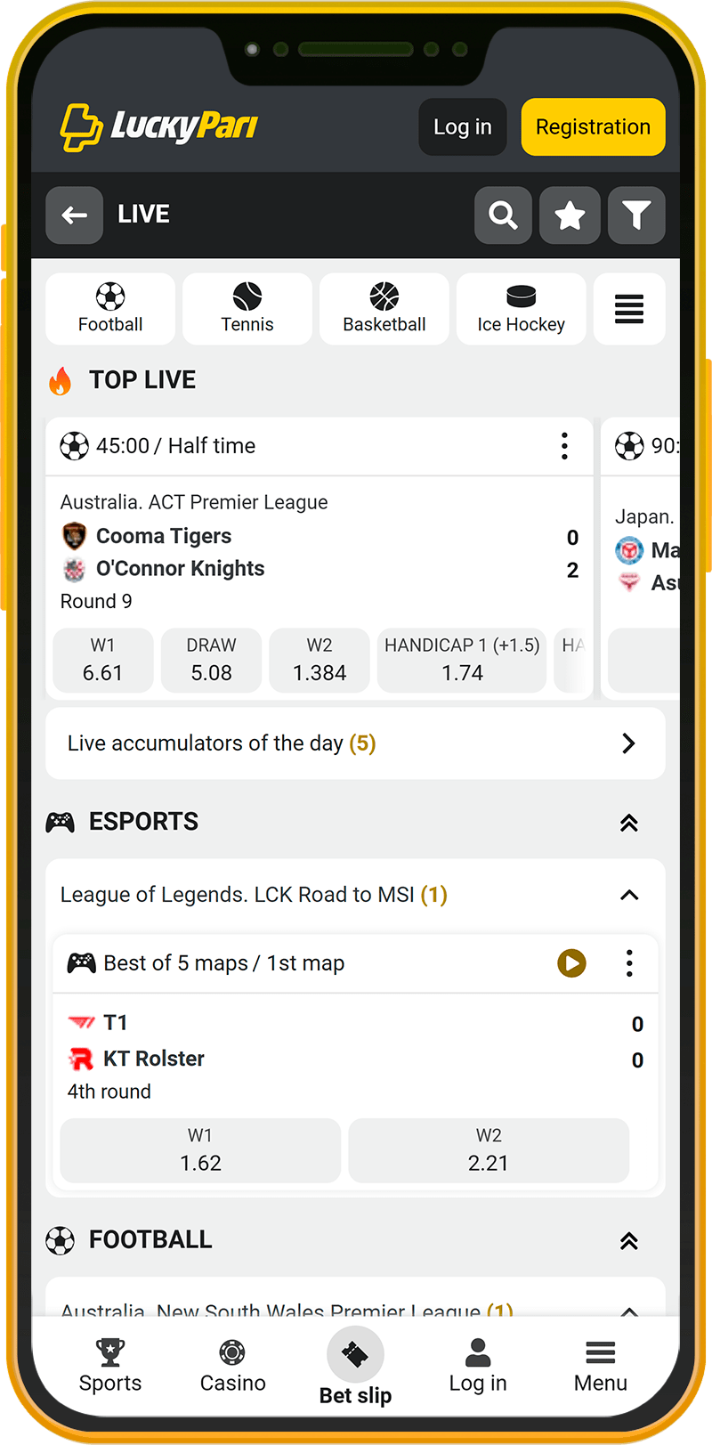 Betting on sports on the LuckyPari app in Kenya