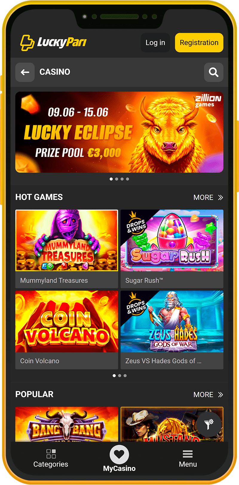 LuckyPari mobile app casino in Kenya