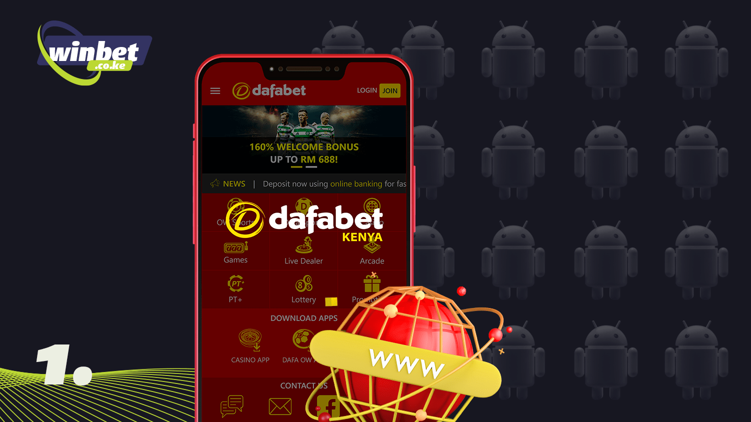 To download Dafabet app on android visit the official website