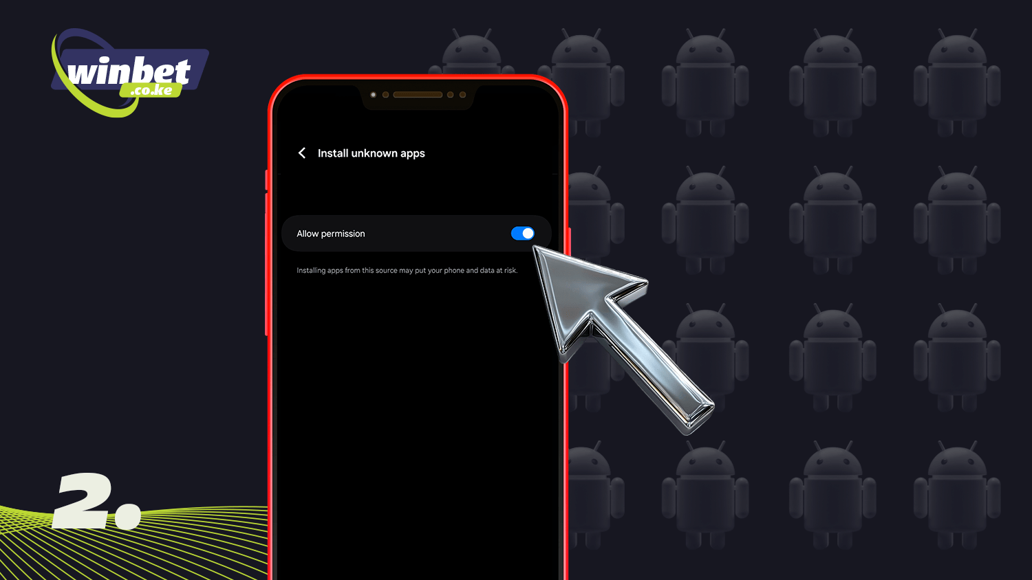 To download the Lucky Star app, allow unknown apps