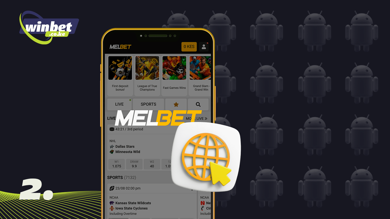 To download Melbet app on android visit the official website