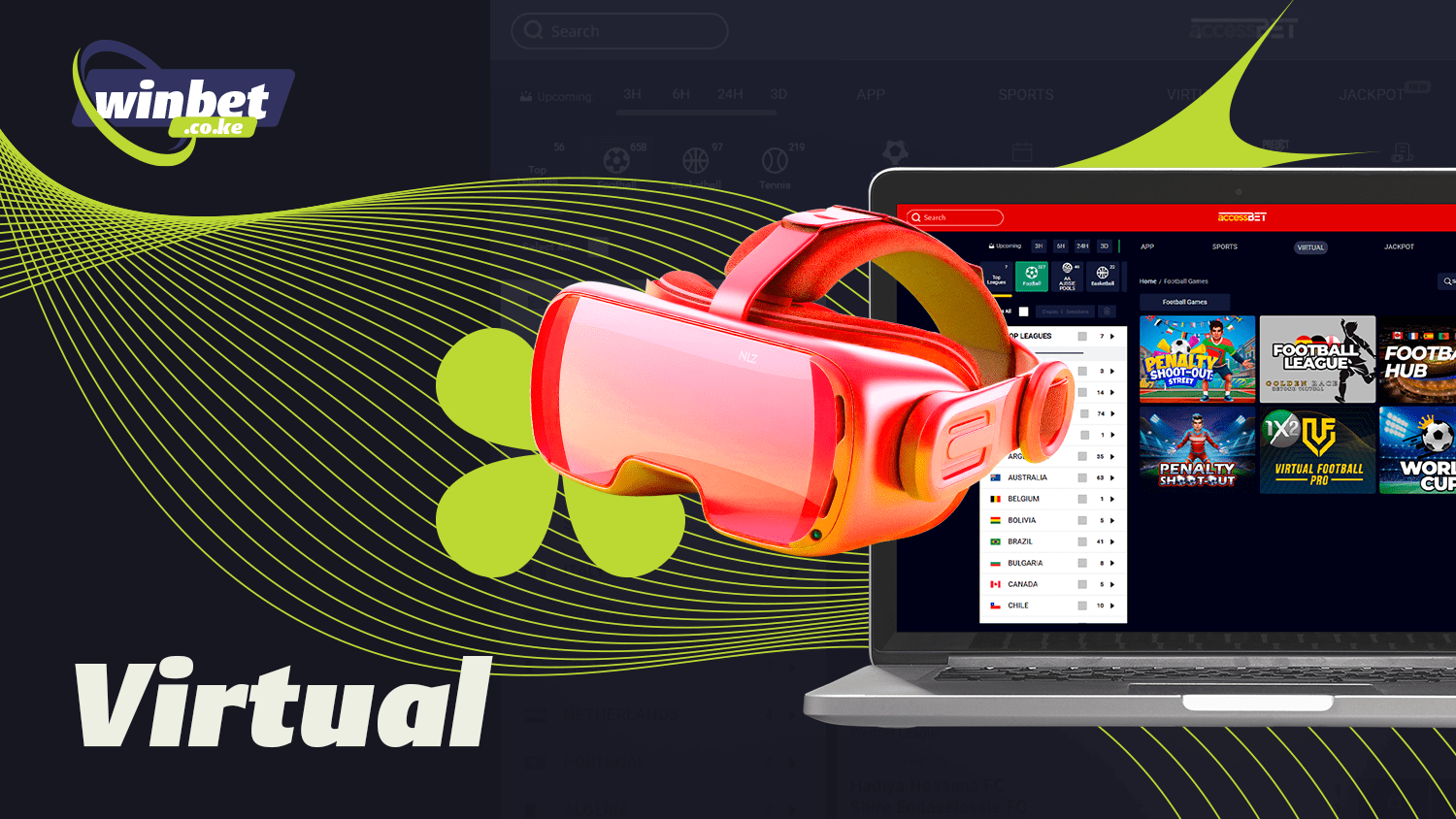 It is possible for players to bet on virtual sports at Accessbet