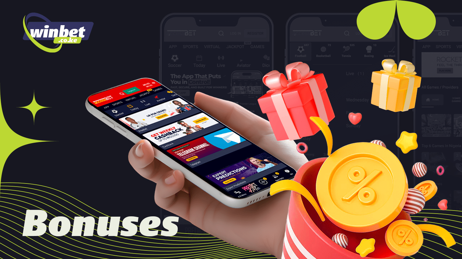 In the Accessbet app you will find various bonuses