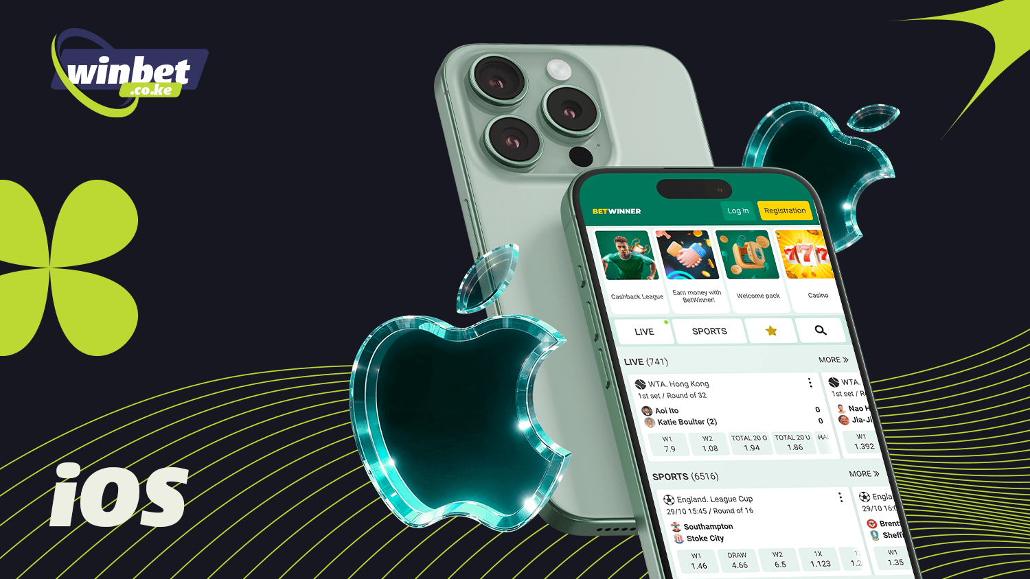 The process of downloading the Betwinner app for iOS is simple