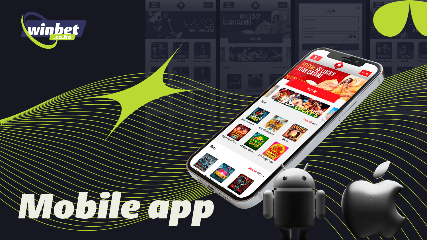 The Lucky Star app is designed for easy access to the casino