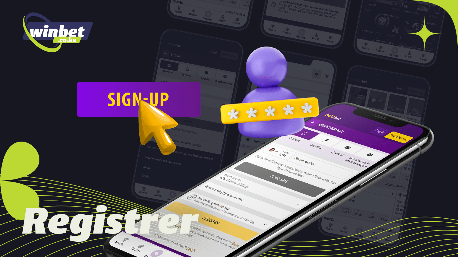 Register to use Helabet mobile application
