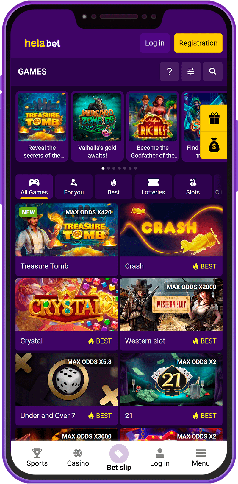 Helabet mobile app casino in Kenya