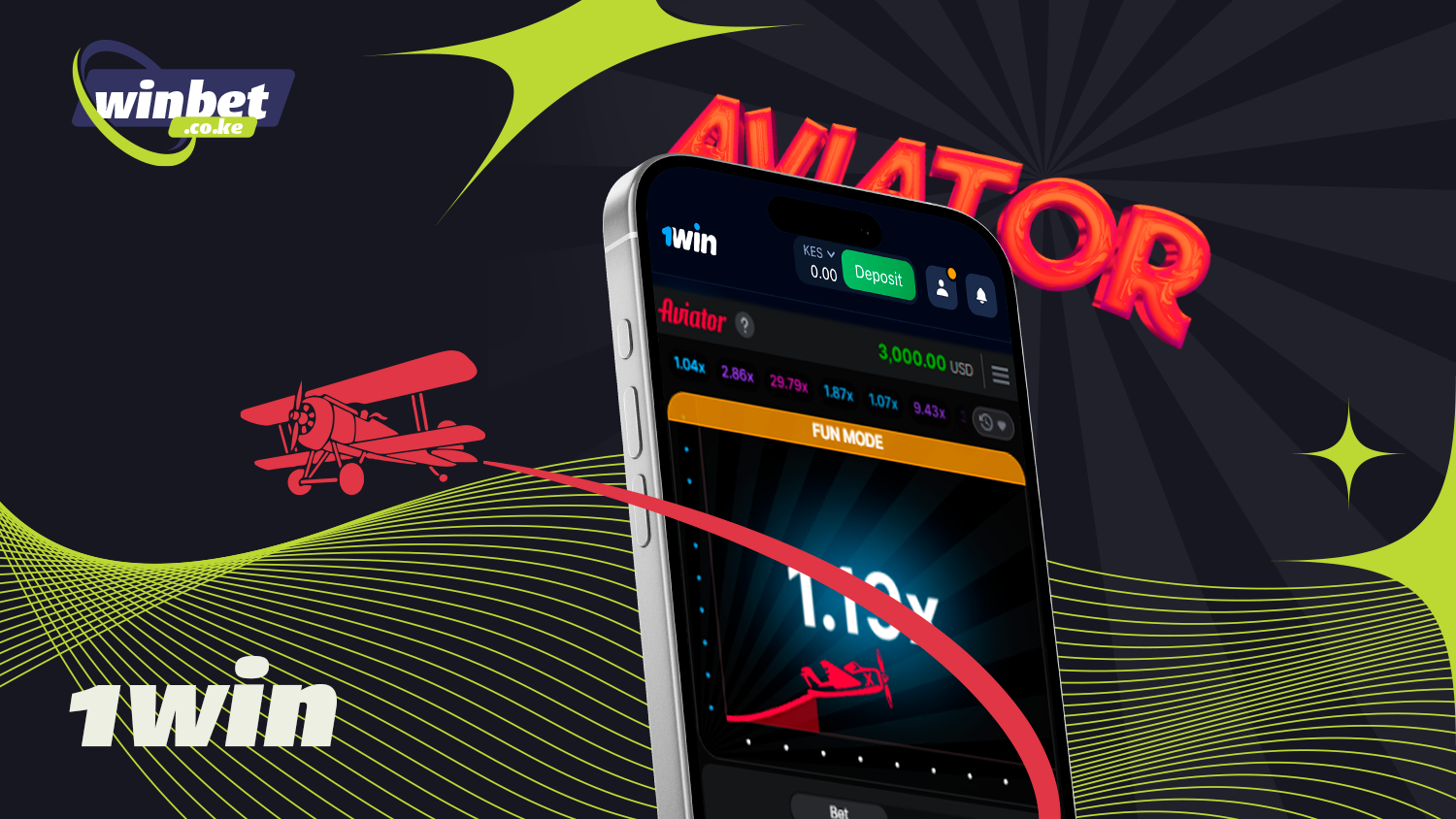 Play and win from your mobile device in 1win Aviator