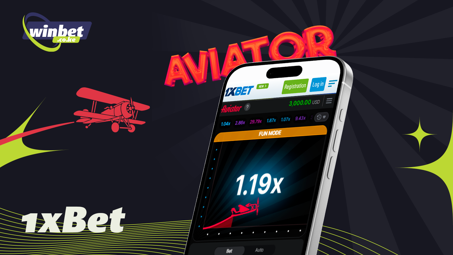 Play and win from your mobile device in 1xbet Aviator