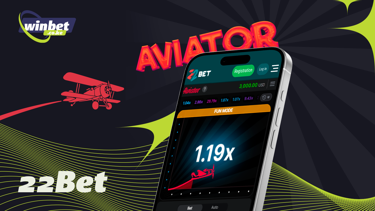 Play and win from your mobile device in 22bet Aviator