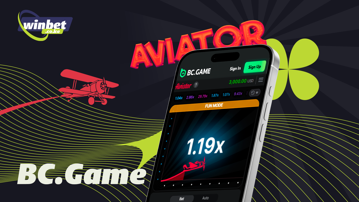Play and win from your mobile device in BC Game Aviator