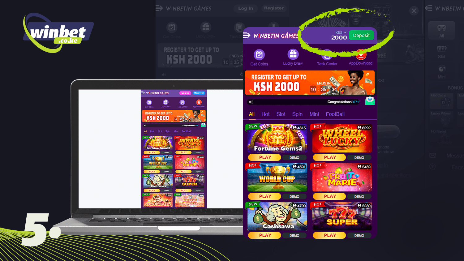 After registering with Winbetin, check that you have received your reward
