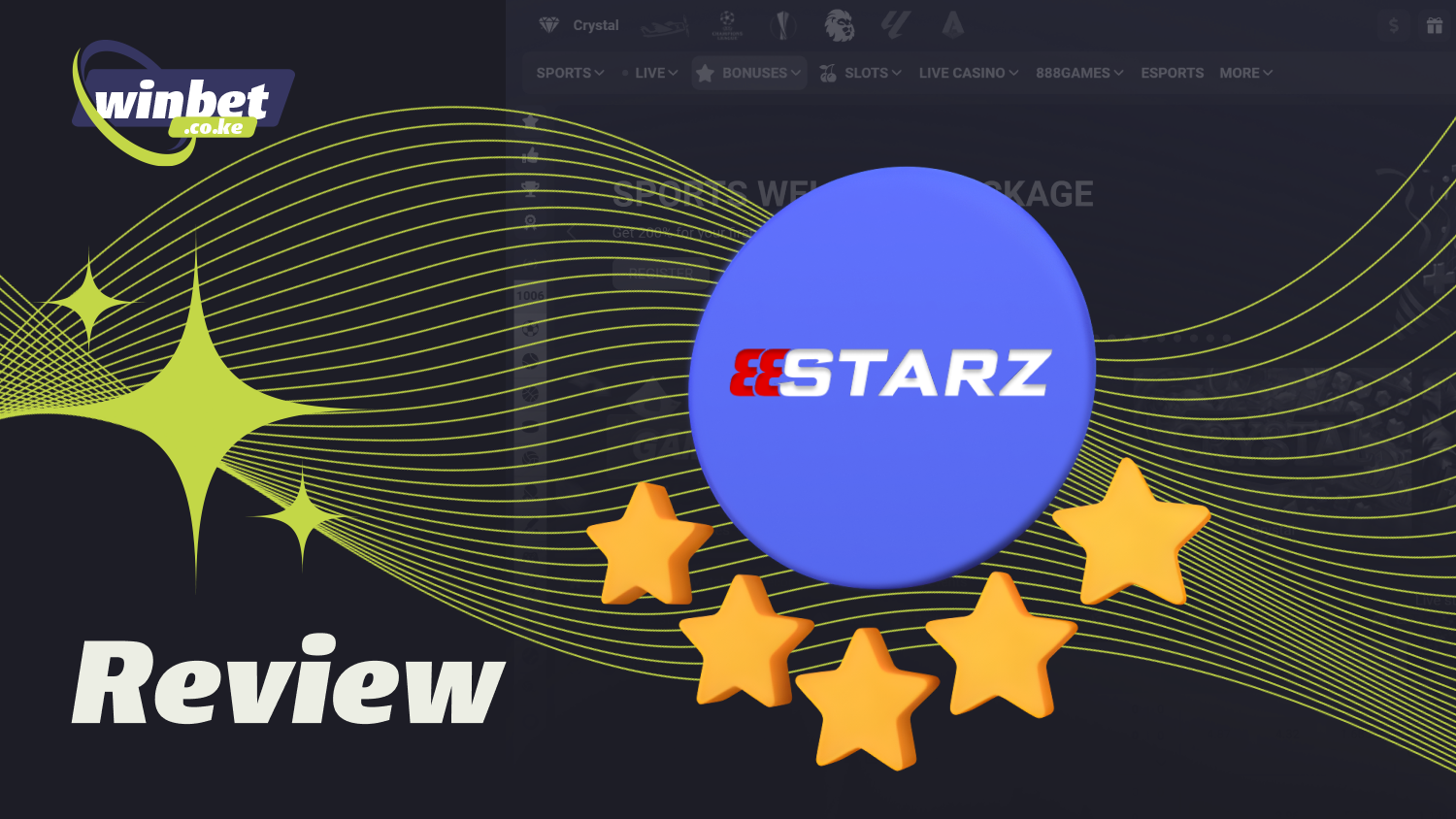 888starz is a licensed platform for Kenyan players, combining sports betting, casino games, and esports with convenient payments via M-Pesa