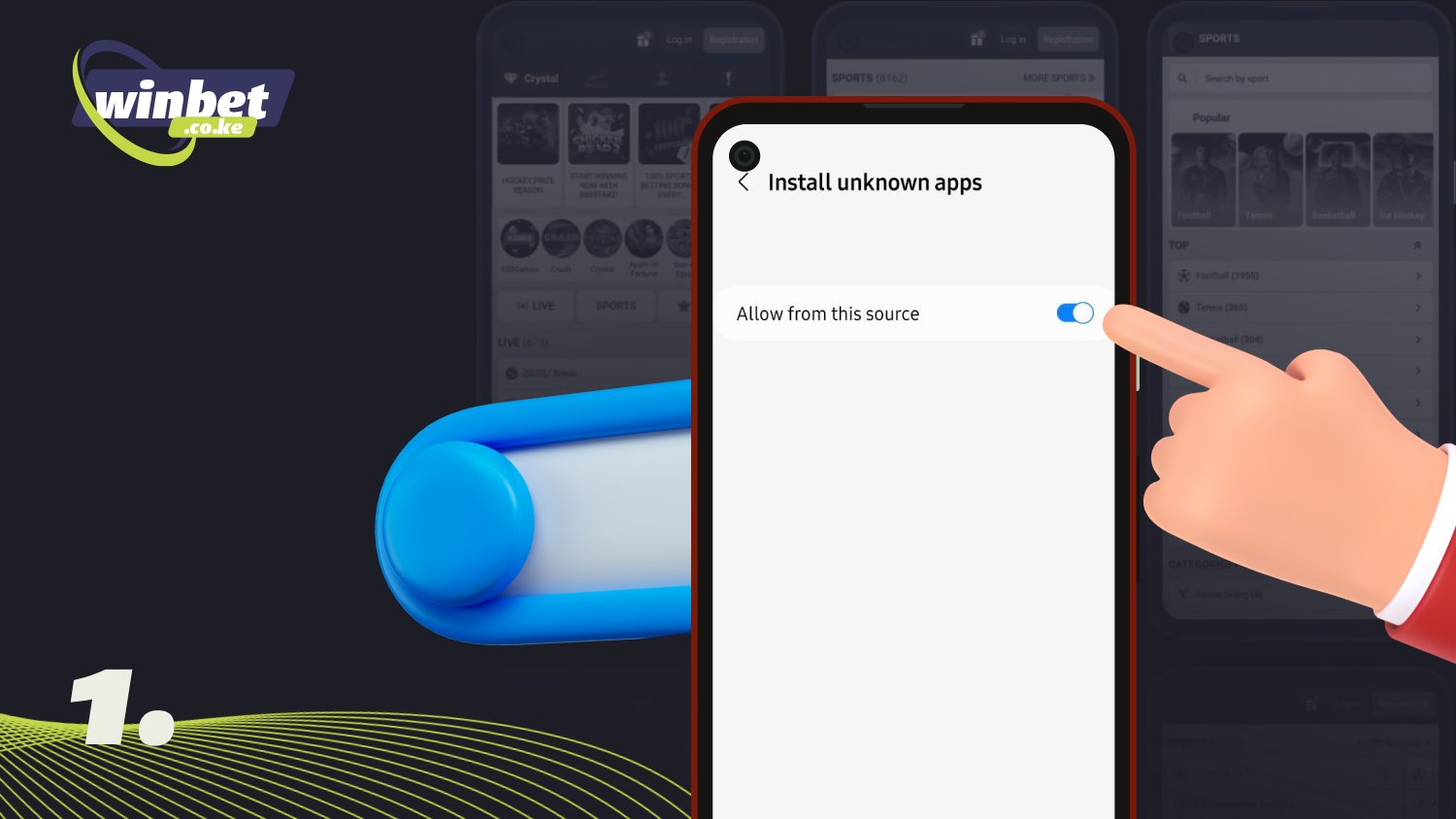 Allow installation from unknown sources on your smartphone to download the 888starz APK file
