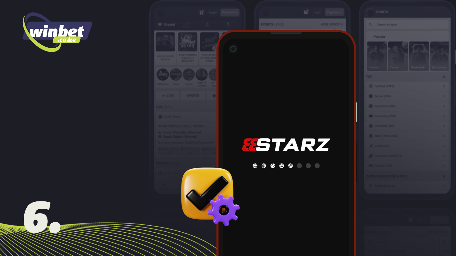 Launch the 888starz mobile app on your Android device