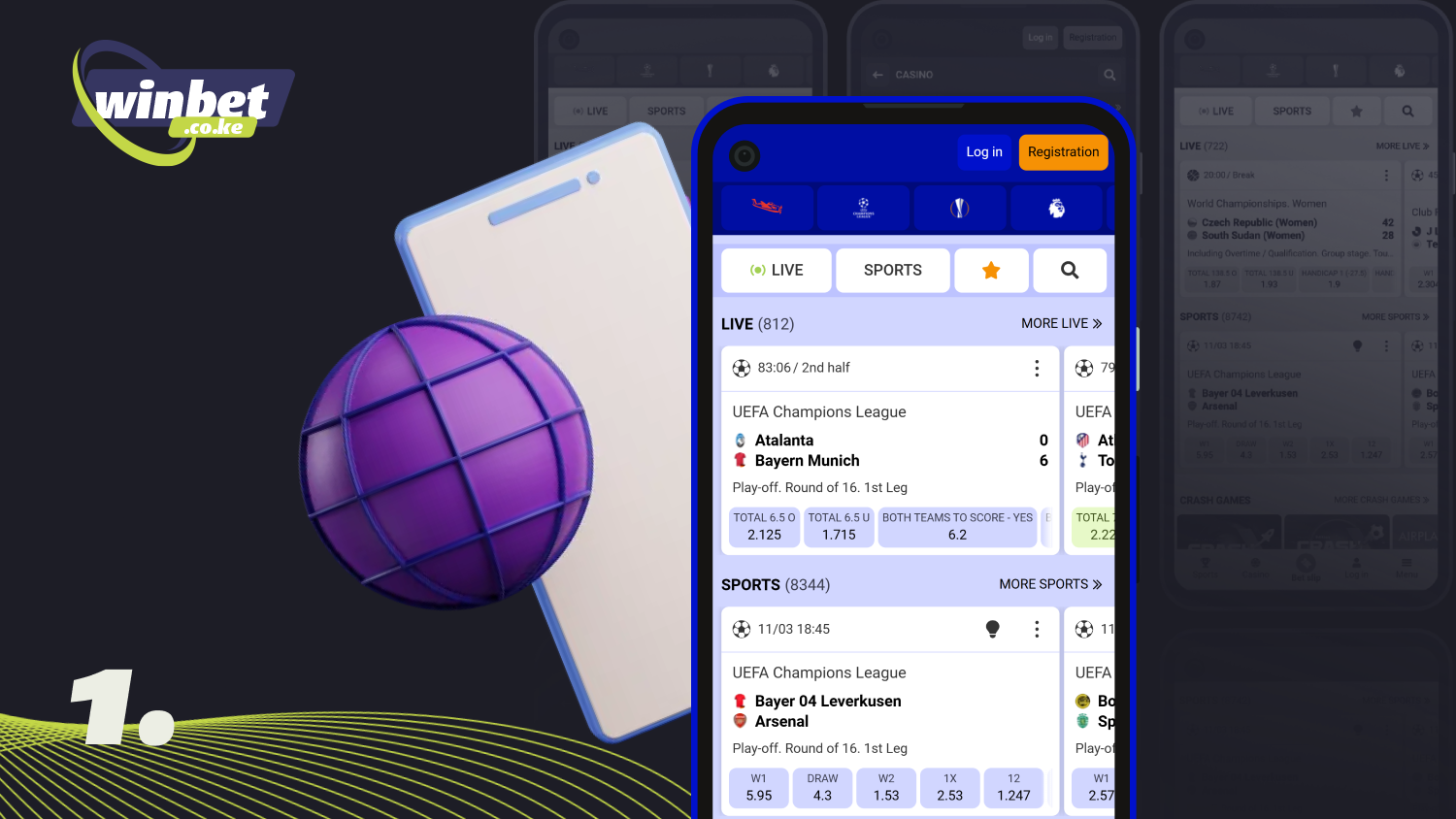 Open the Paripesa website to download the mobile app for Android