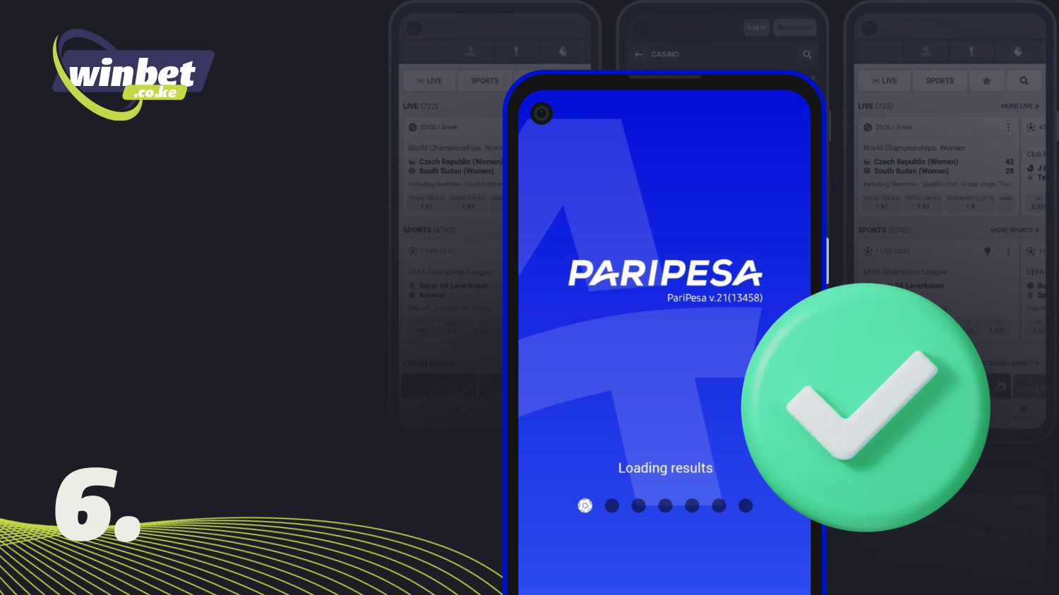 Launch the Paripesa application on your Android device