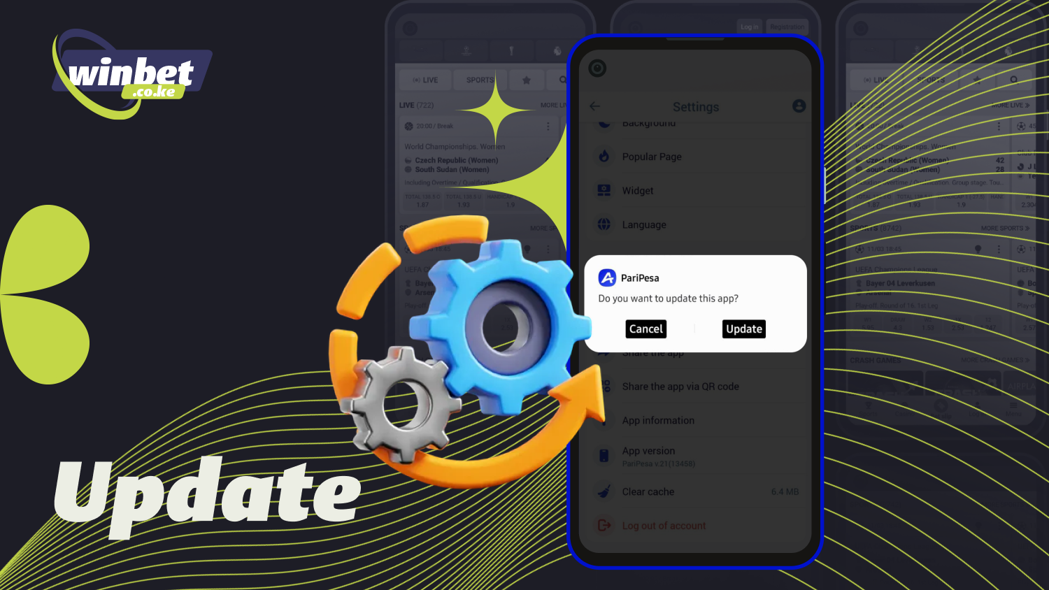 Kenyan Paripesa users can update the app by downloading the latest APK from the official website